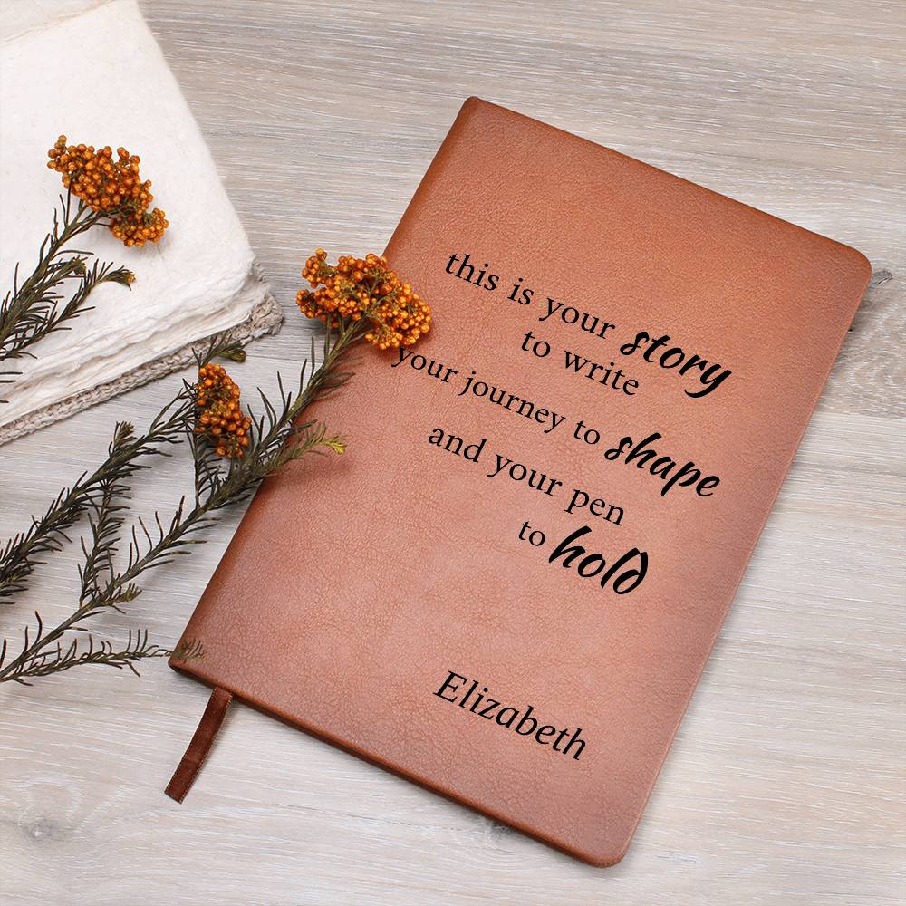 Personalized Inspirational Journal – Custom Name Notebook – “This Is Your Story” Motivational Gift – Self Growth Writing Journal