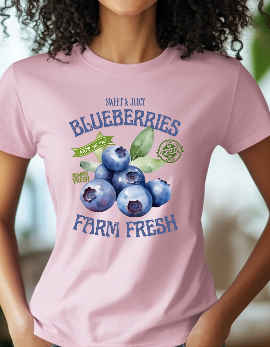 Organic Blueberry Farm Fresh Tee