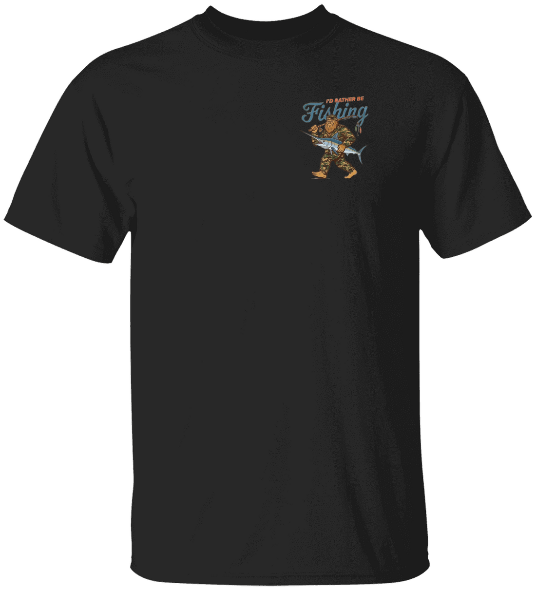 Bigfoot Fishing Shirt - Funny Sasquatch Tee for Enthusiasts