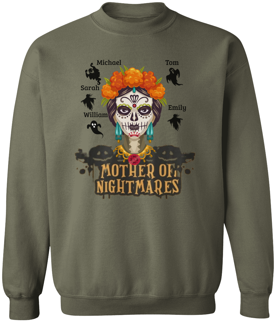 Mother of Nightmares Halloween Sweatshirt – Personalized Mom Sweatshirt