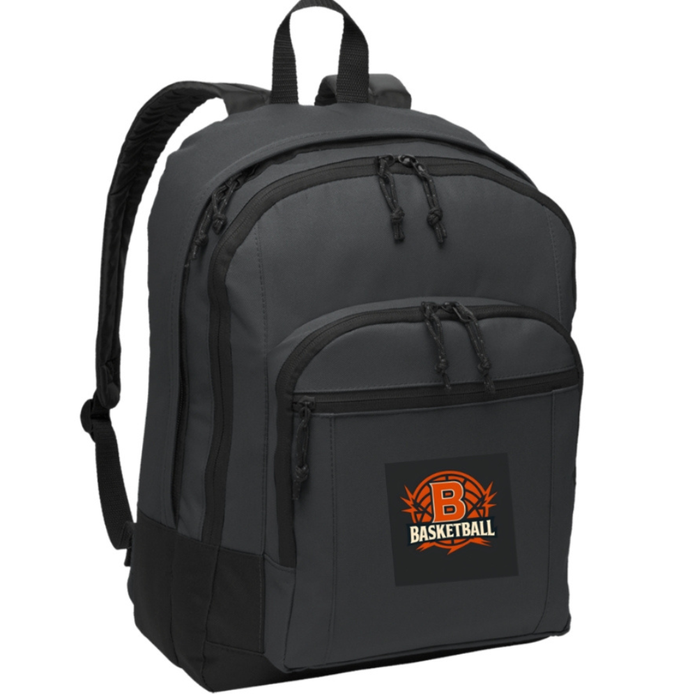 Boys' Basketball Themed Backpack - Comfortable & Durable