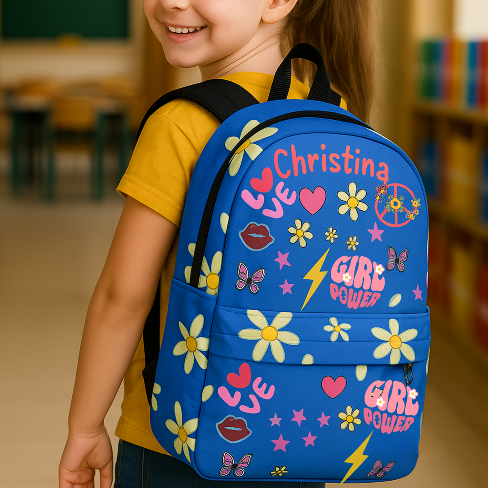 Personalize Back to School "Girl Power" Classic Backpack