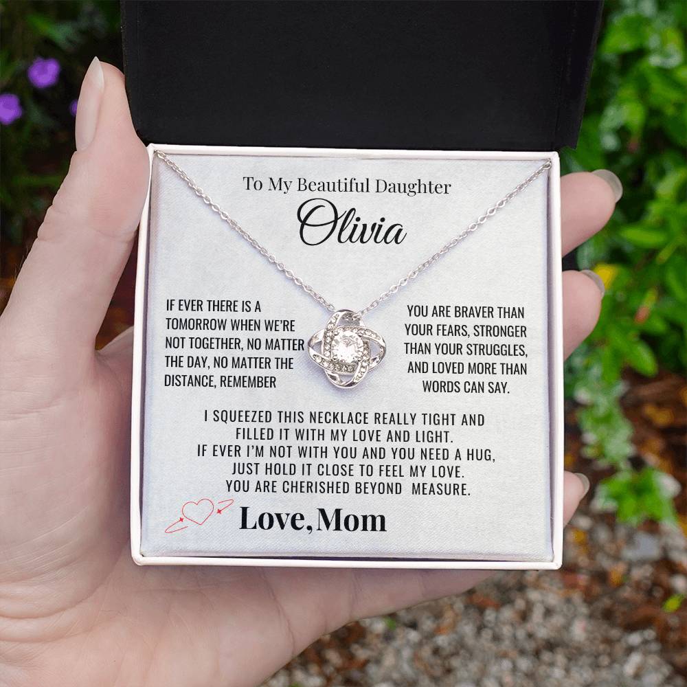 To My Daughter "You Are Cherished" Personalized Necklace