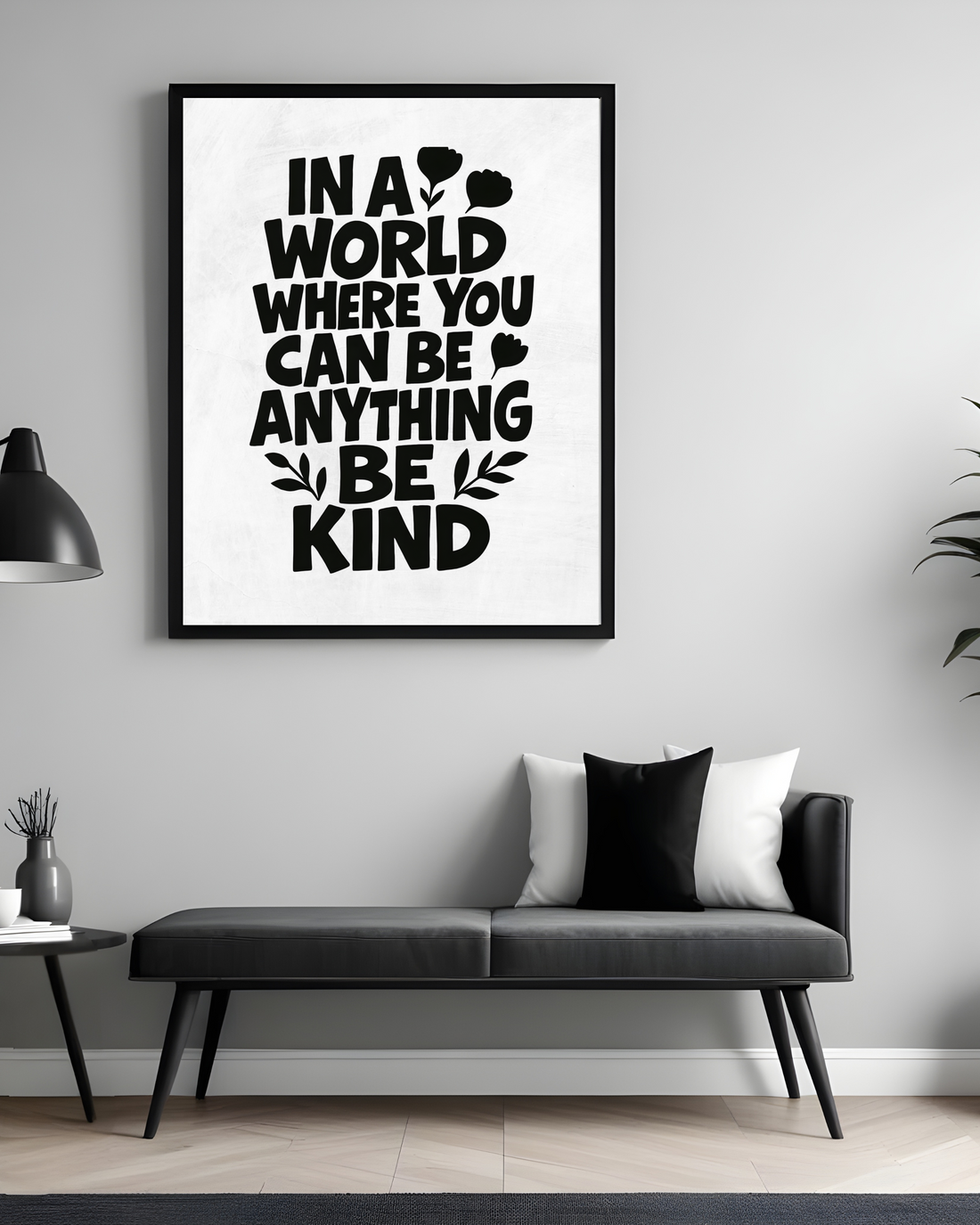 Motivational Wall Art Positive Affirmations Portrait Frame Photo Tile