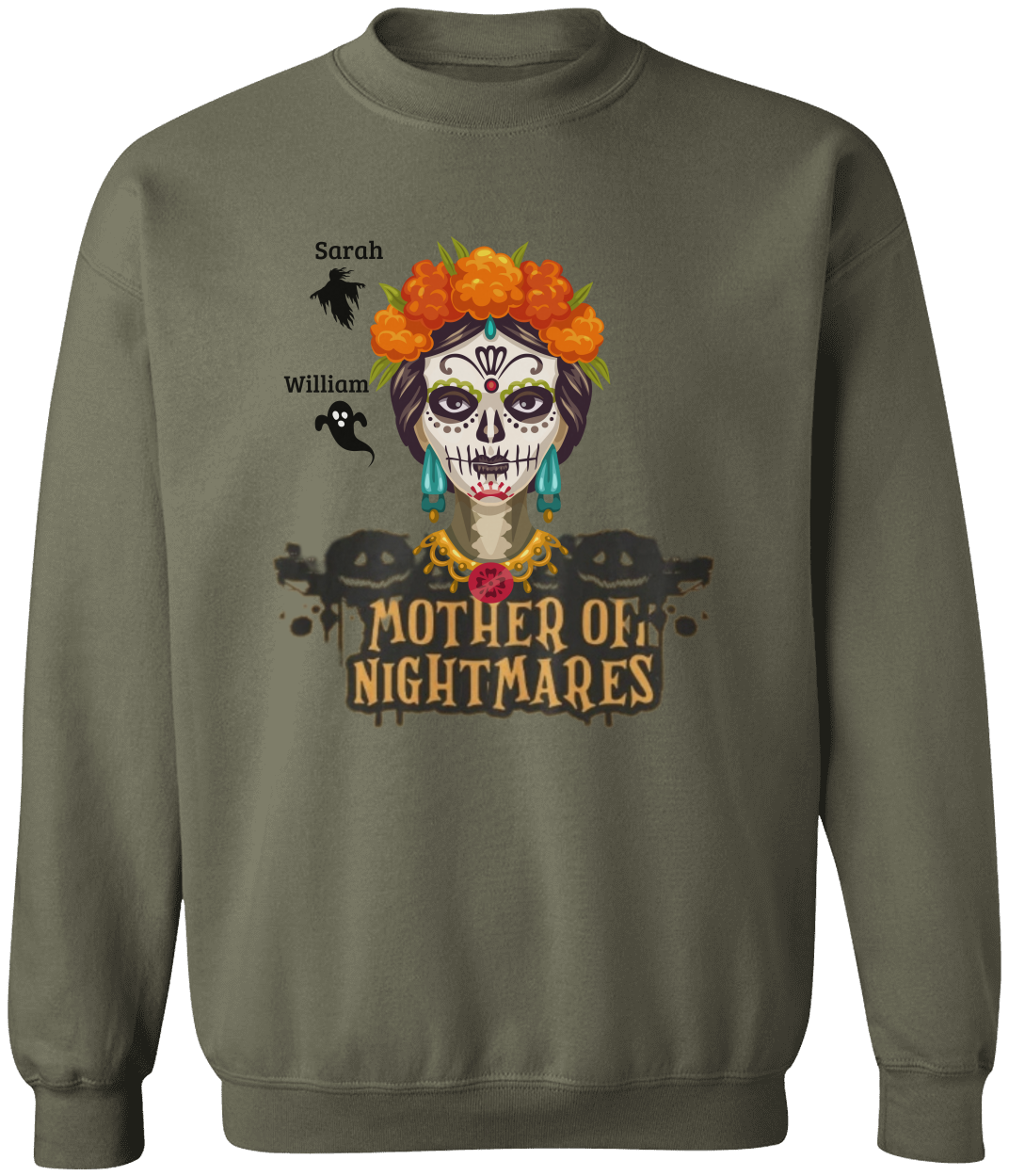 Mother of Nightmares Halloween Sweatshirt – Personalized Mom Sweatshirt