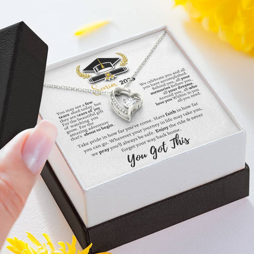 Graduation necklace, Graduation gift, "Congratulations Class of 2025" | Forever Love Necklace