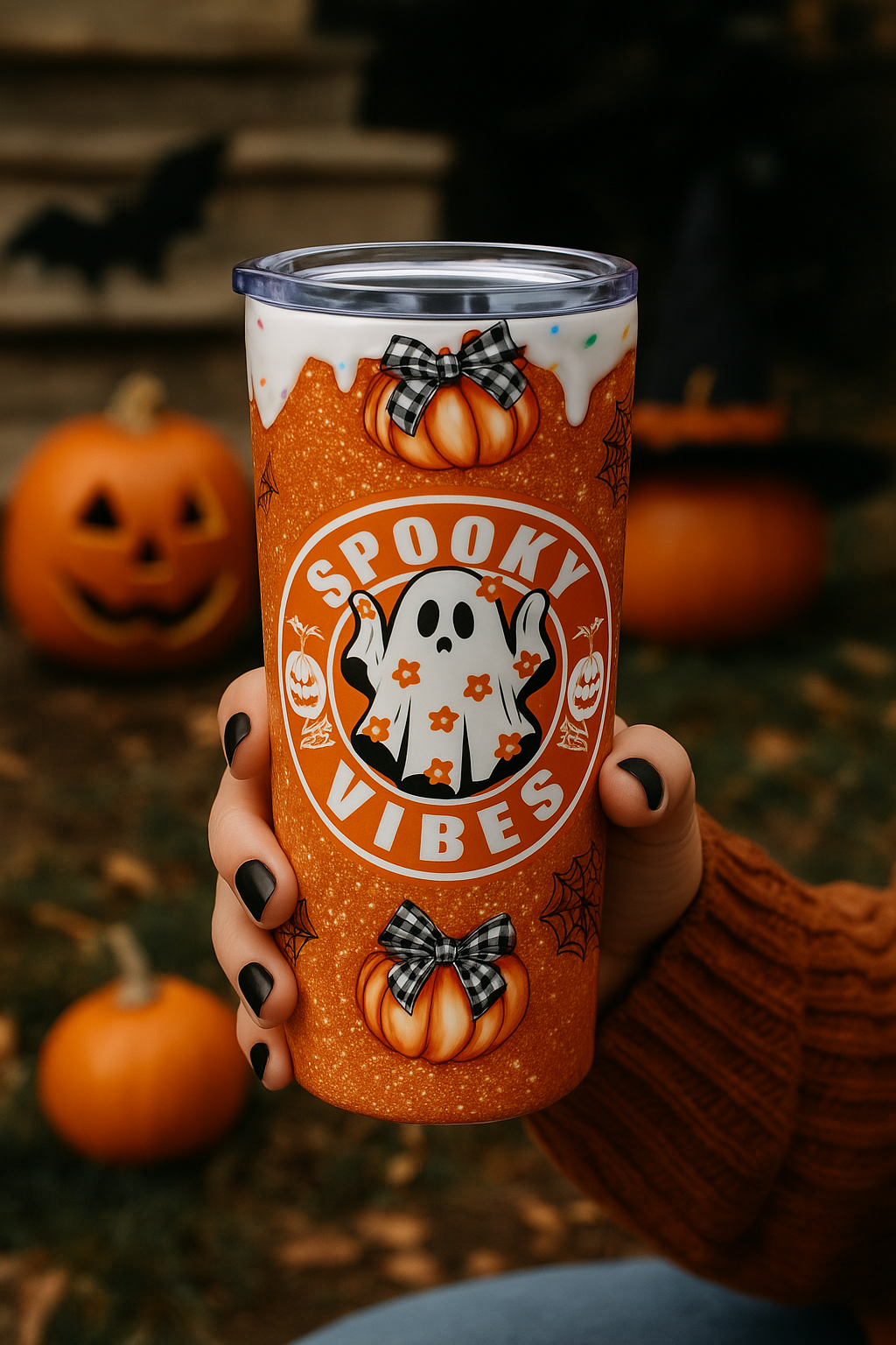 Spooky Vibes Halloween Graphic Tumbler 20oz
