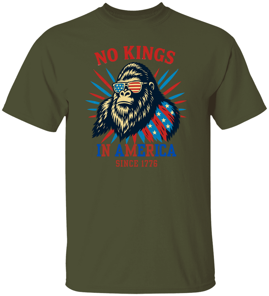 No Kings in USA Shirt, July 4th No Kings Since 1776 T- Shirt!