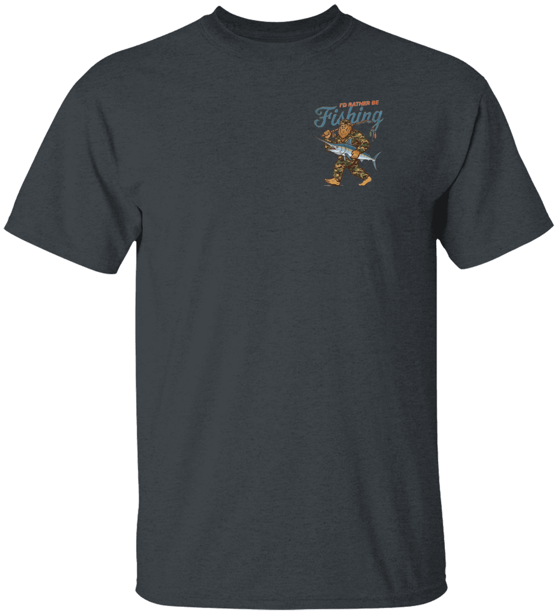 Bigfoot Fishing Shirt - Funny Sasquatch Tee for Enthusiasts