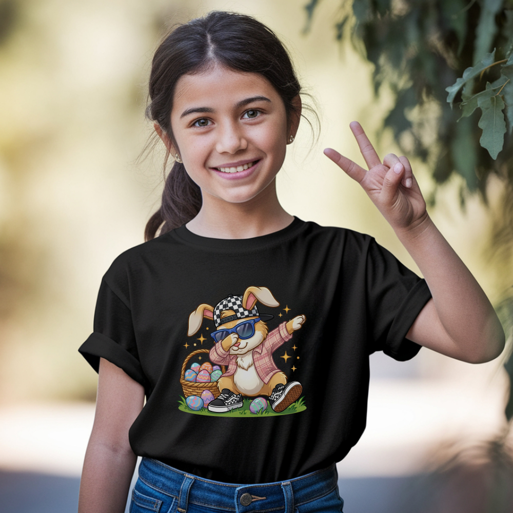 Funny Easter T-Shirt, Dabbing Bunny Easter Shirt, Easter Bunny Kids Shirt, Cute Easter Apparel, Funny Kids Tee, Easter Gift Idea