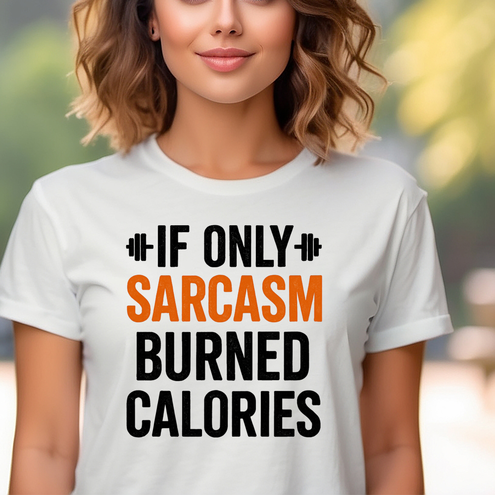 Funny Sarcasm T-Shirt, Humorous Gym Tee, Women’s Slogan Tee