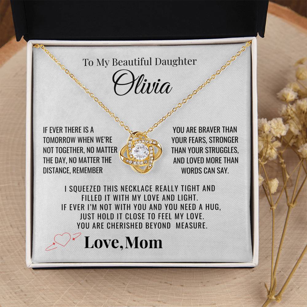To My Daughter "You Are Cherished" Personalized Necklace