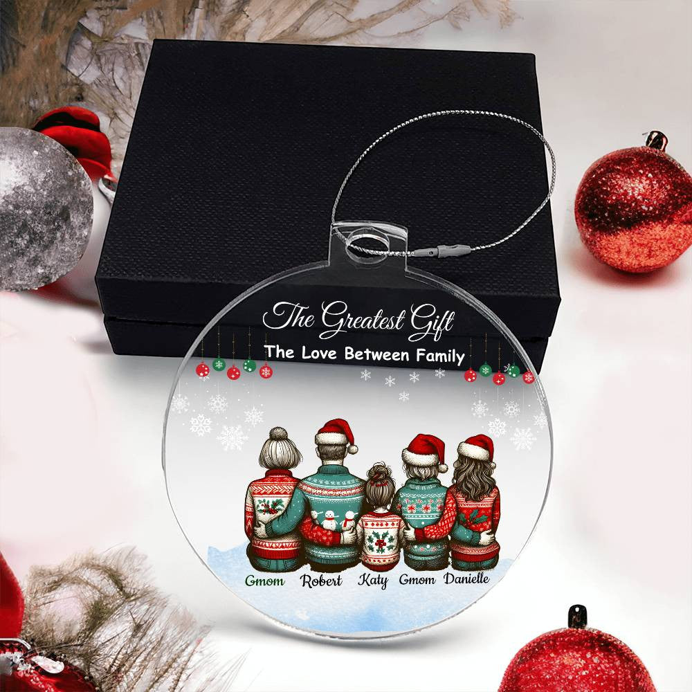 Personalized Family "The Greatest Gift" Christmas Ornament