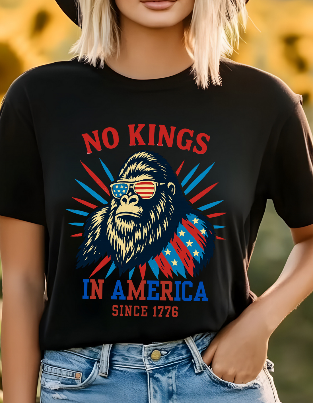 No Kings in USA Shirt, July 4th No Kings Since 1776 T- Shirt!