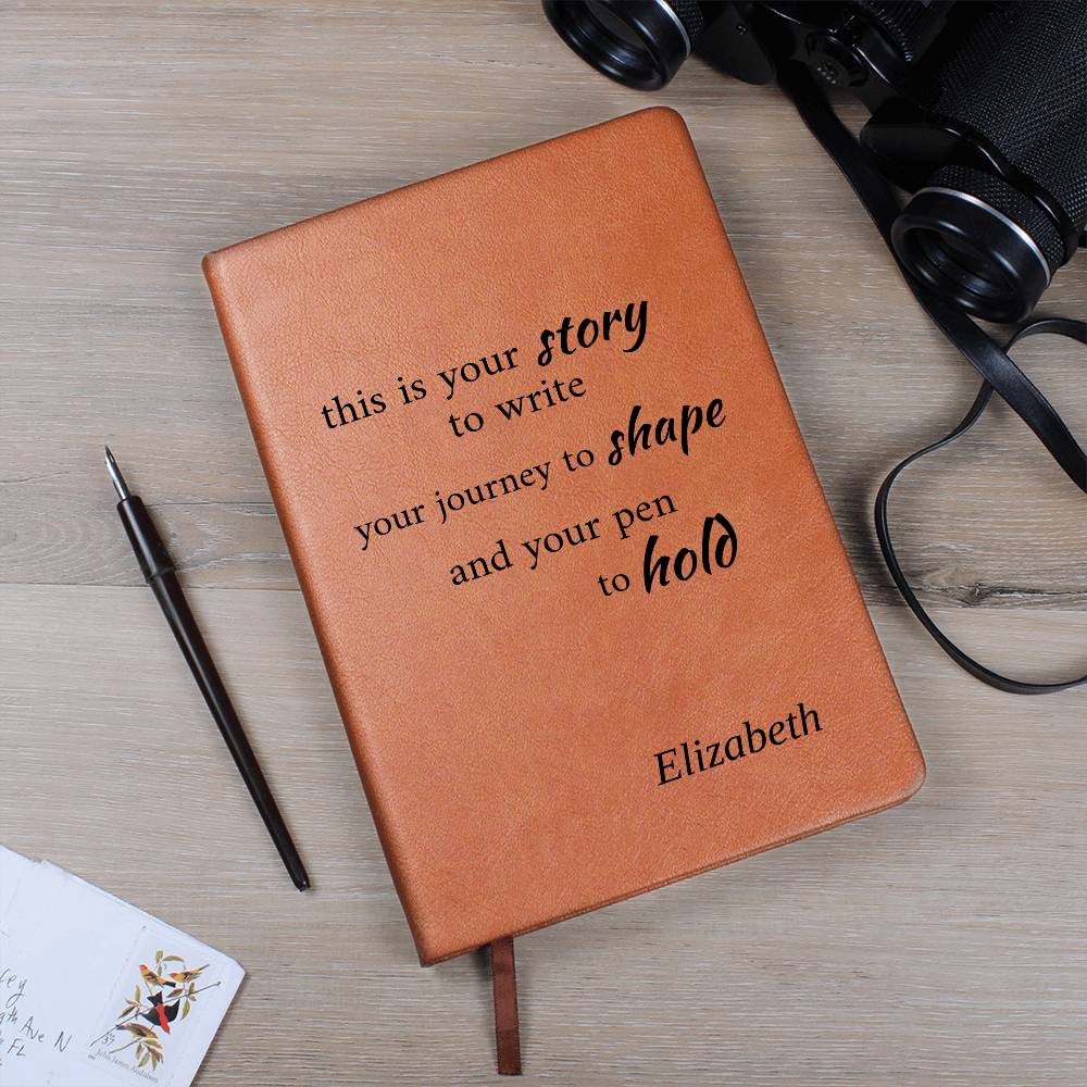 Personalized Inspirational Journal – Custom Name Notebook – “This Is Your Story” Motivational Gift – Self Growth Writing Journal