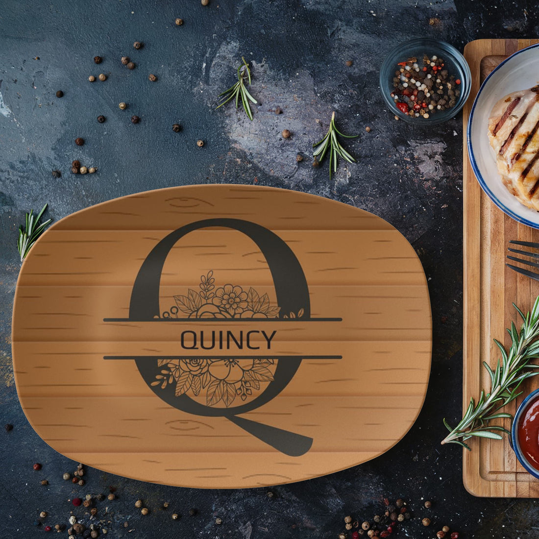 “The Personalized Platter Every Dad Will Use This Father’s Day”, “Add your family name “Customize Your Platter Below”