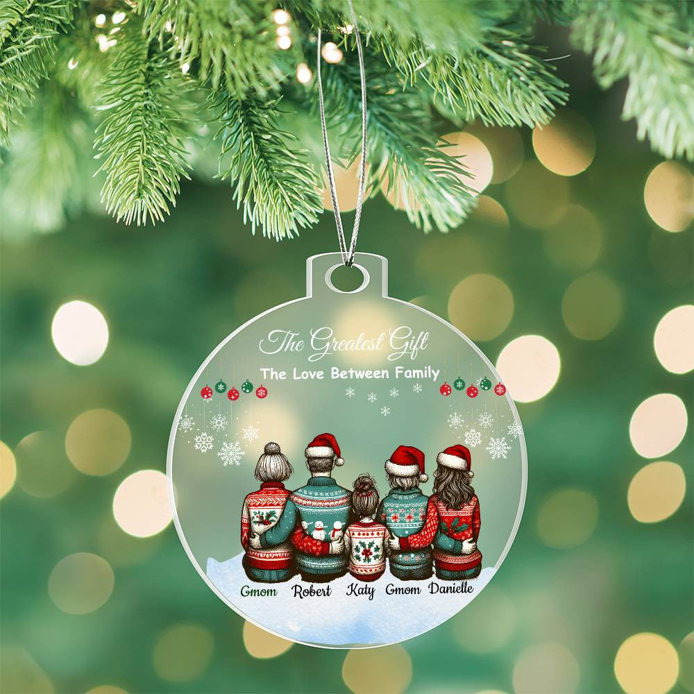 Personalized Family "The Greatest Gift" Christmas Ornament