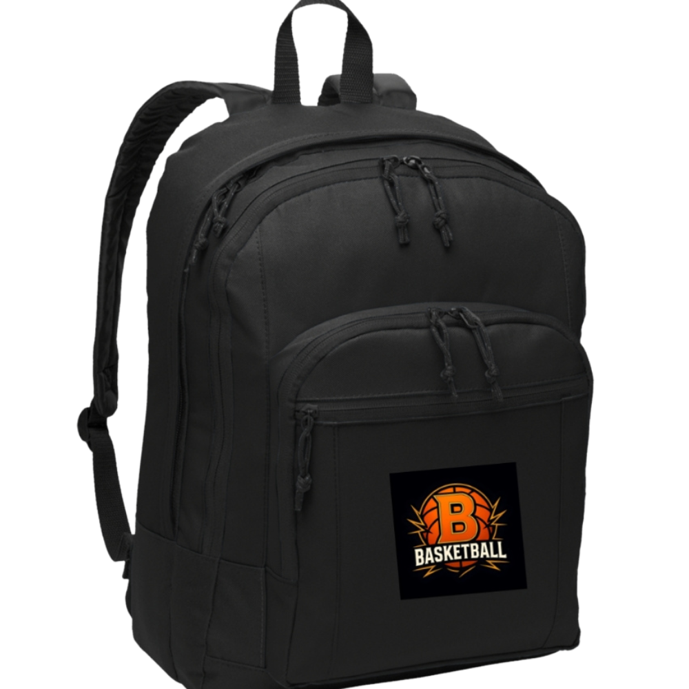 Boys' Basketball Themed Backpack - Comfortable & Durable