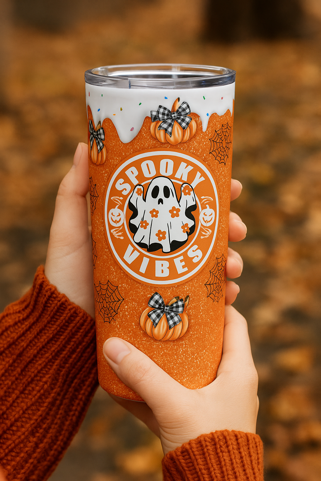 Spooky Vibes Halloween Graphic Tumbler 20oz