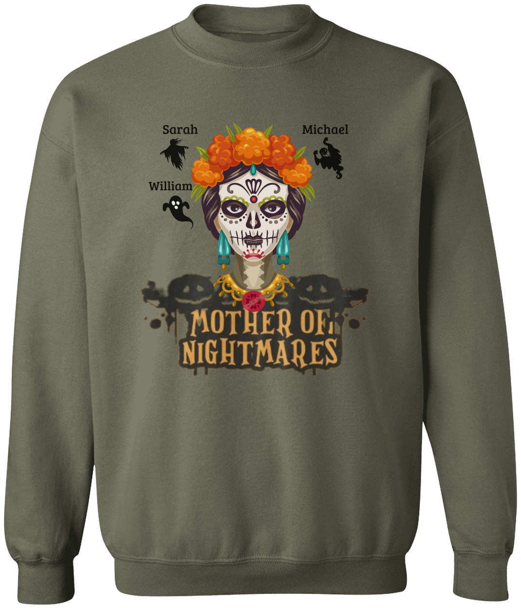 Mother of Nightmares Halloween Sweatshirt – Personalized Mom Sweatshirt
