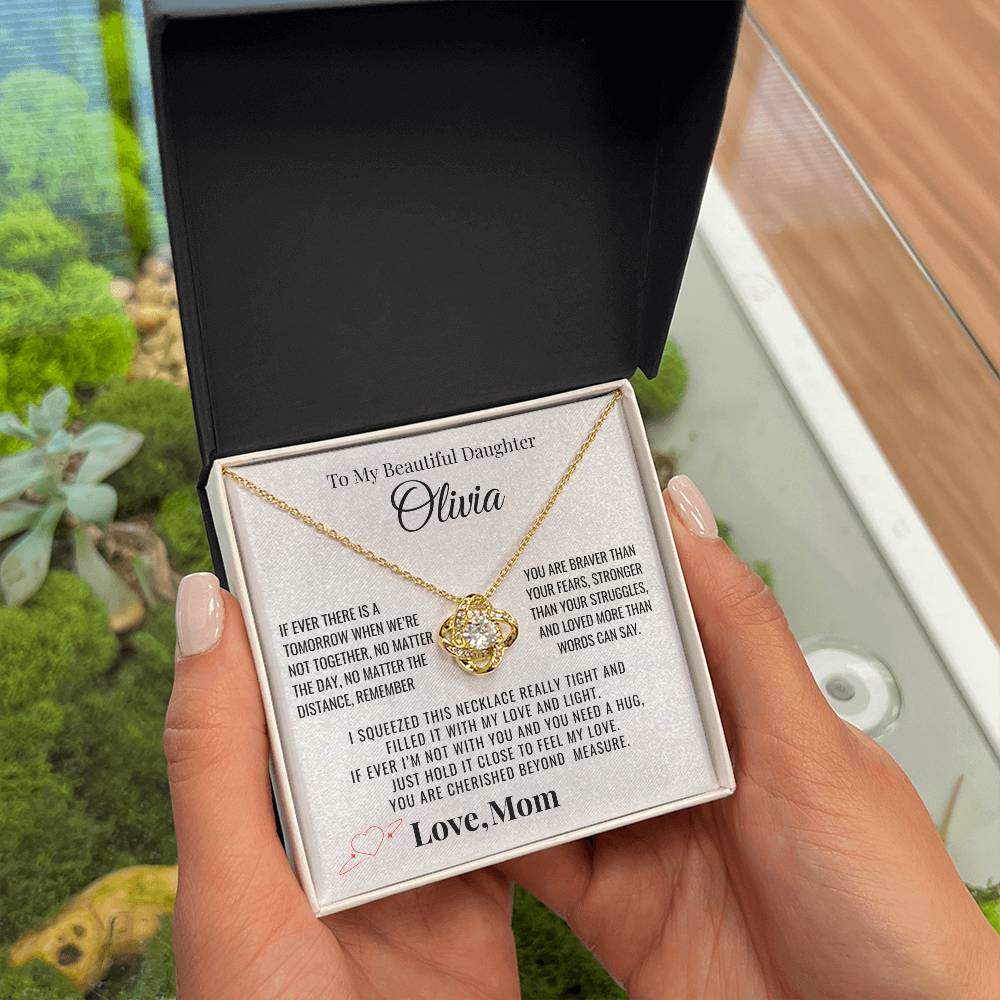 To My Daughter "You Are Cherished" Personalized Necklace