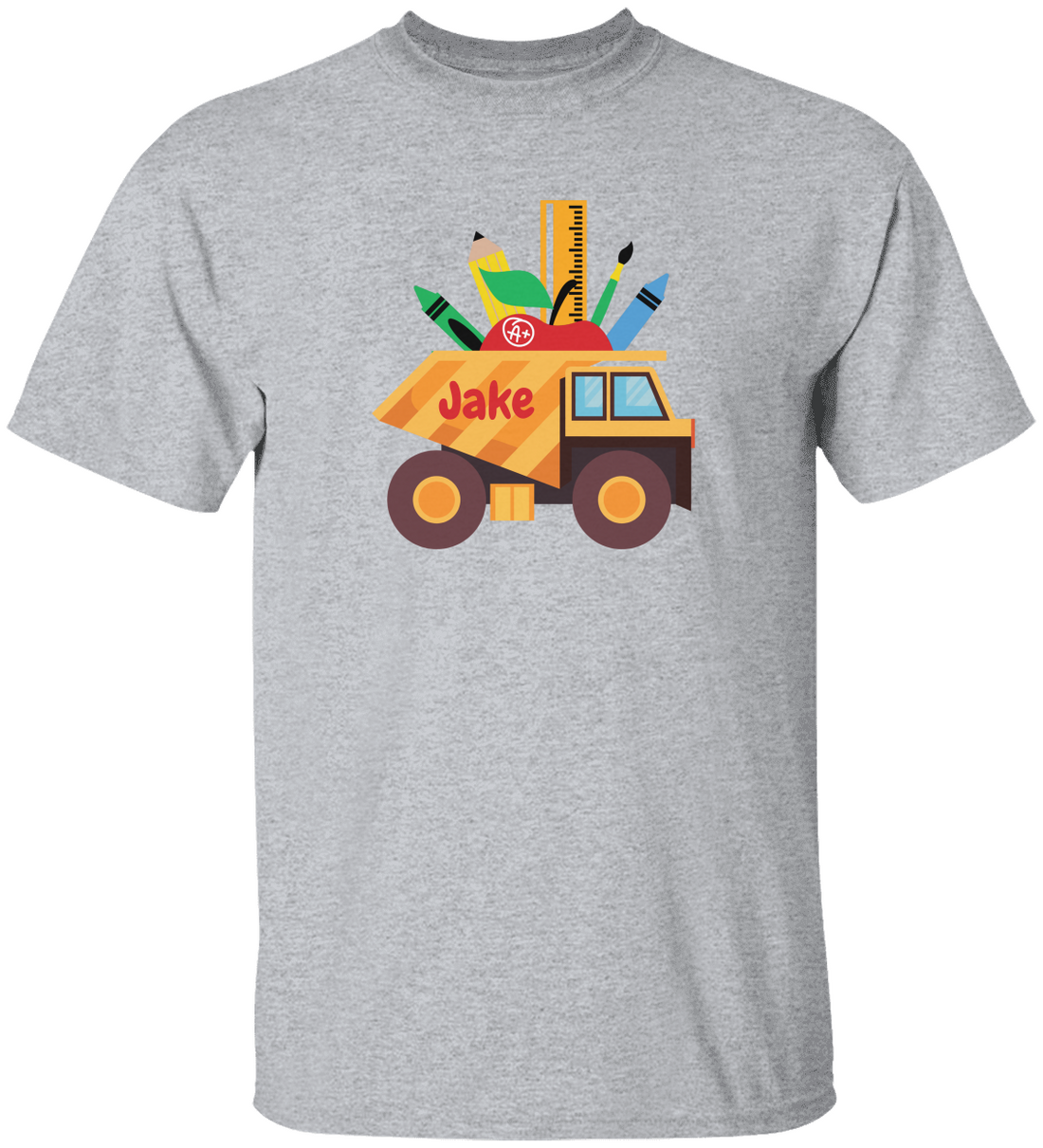 Custom Kids Construction Truck Tee