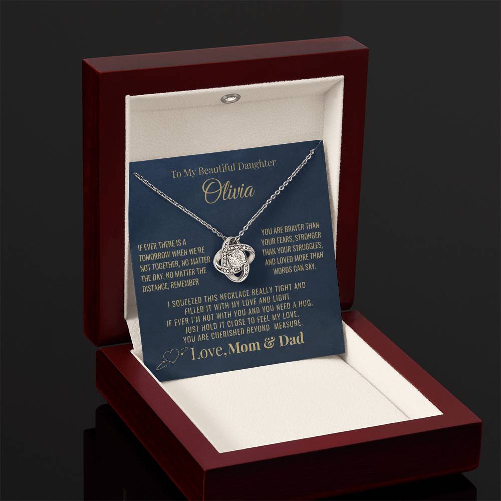 To My Daughter "You Are Cherished" Personalized Necklace