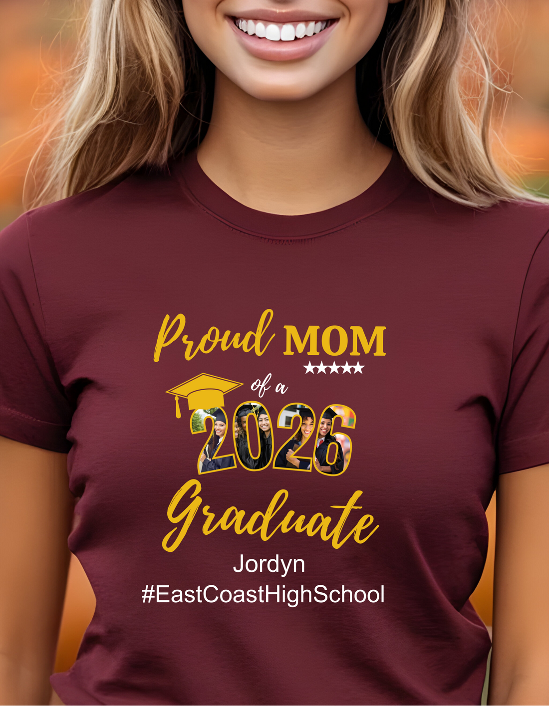 Proud Mom Graduation Tee, Class of 2026 Shirt, Personalized Graduation Gift, Custom Grad Shirt, Graduation Keepsake, Mom Gift Idea