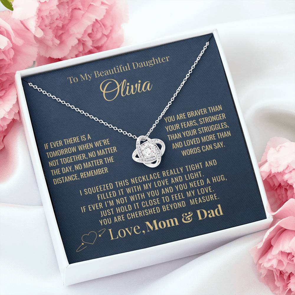 To My Daughter "You Are Cherished" Personalized Necklace