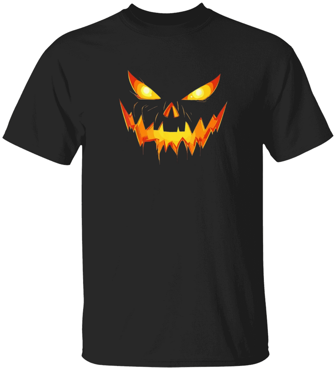 Halloween, jack-o’-lantern, pumpkin face,Cotton Tee
