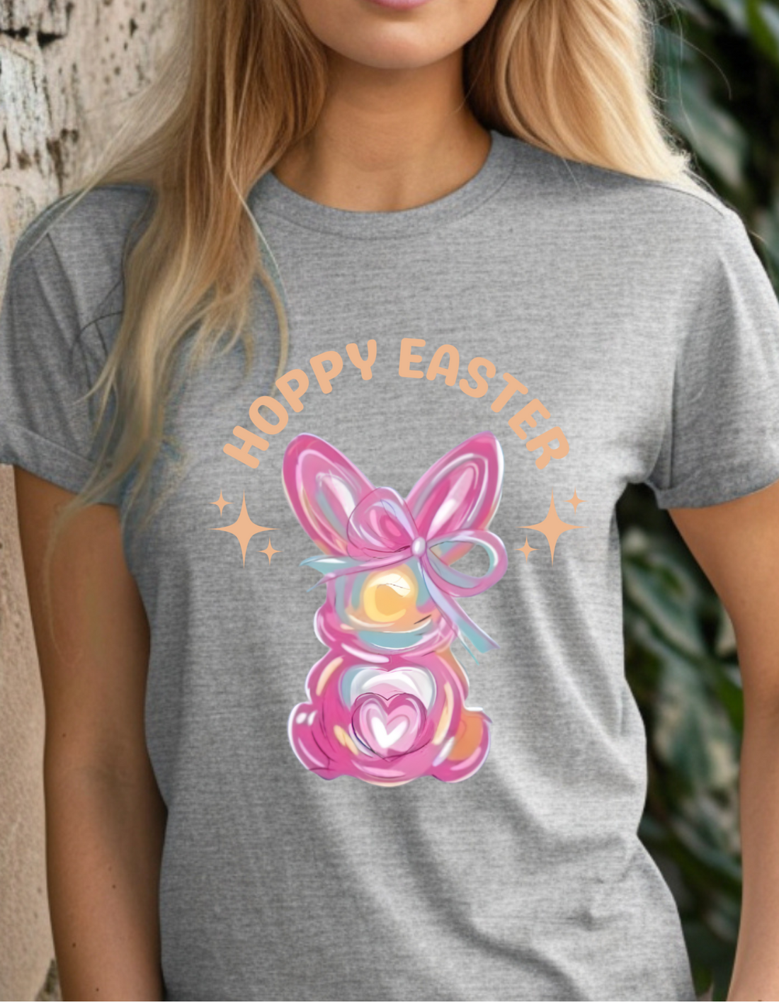 Hoppy Easter Bunny Shirt for Kids, Girls Easter Tee, Cute Bunny Easter Egg Hunt Shirt, Fun Holiday Outfit