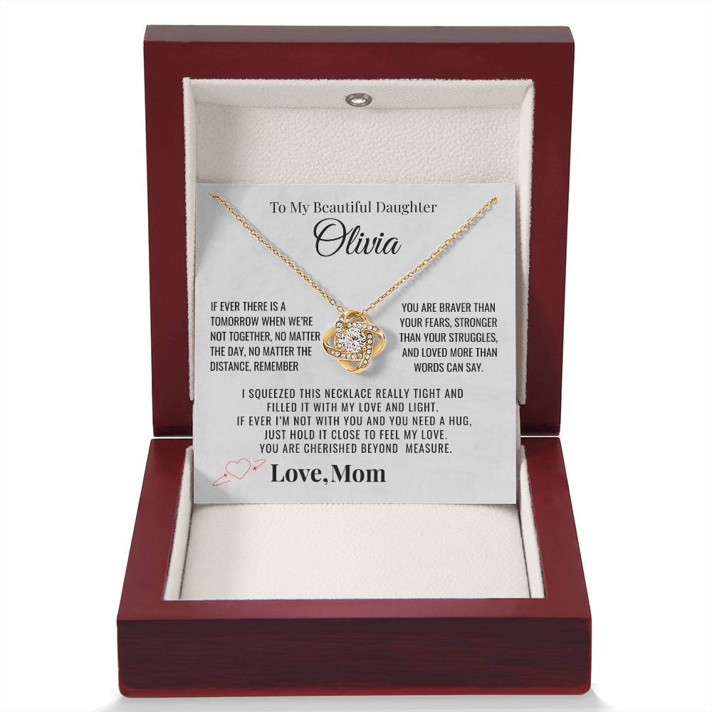 To My Daughter "You Are Cherished" Personalized Necklace