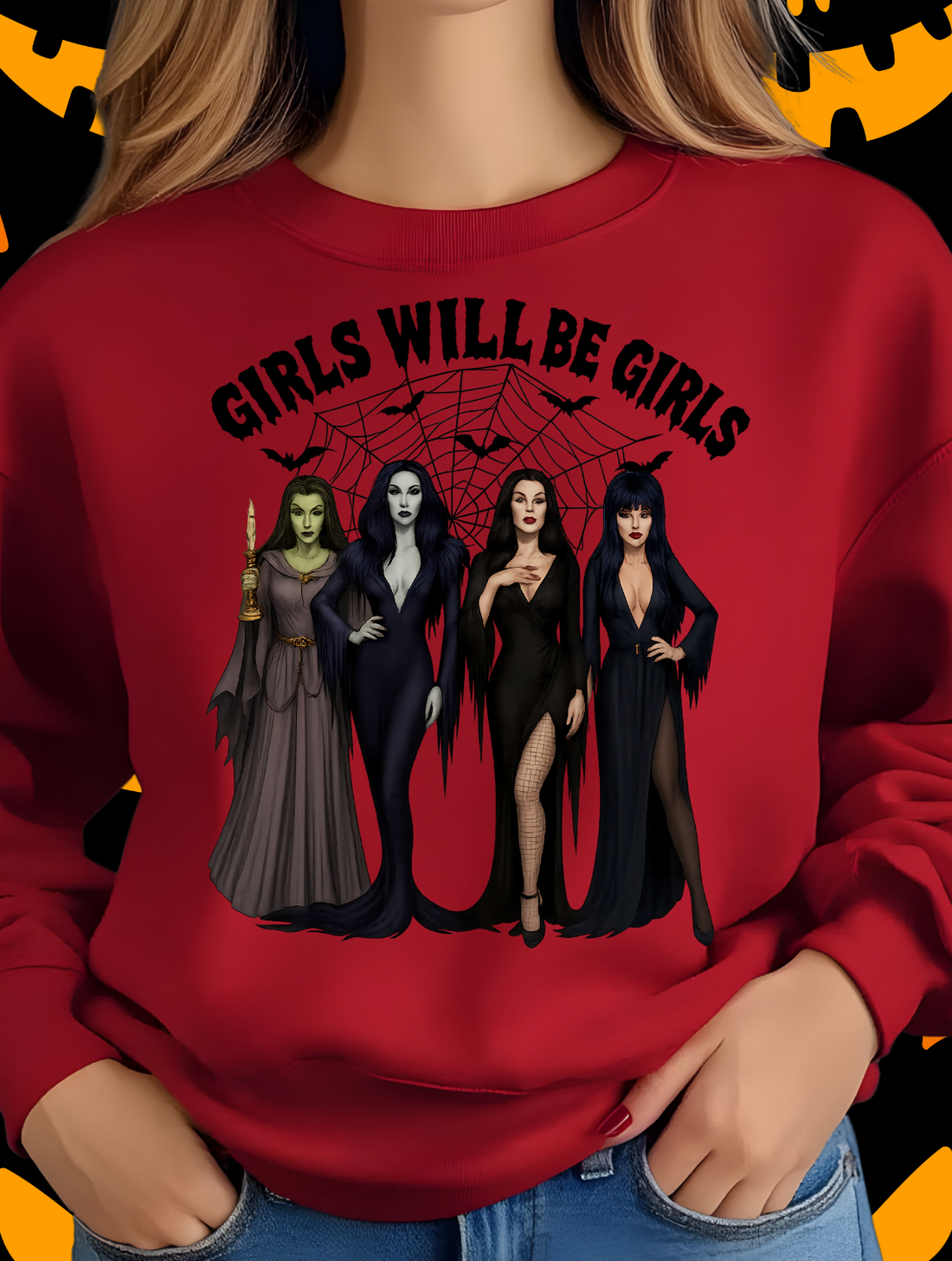 Funny  "Girls Will Be Girls" Halloween Sweatshirt!