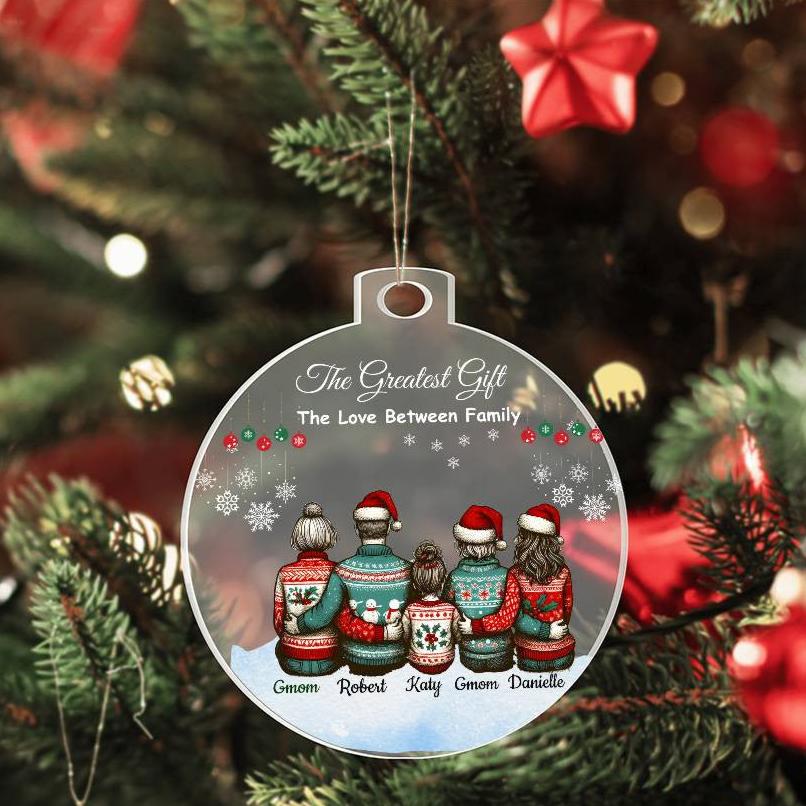 Personalized Family "The Greatest Gift" Christmas Ornament