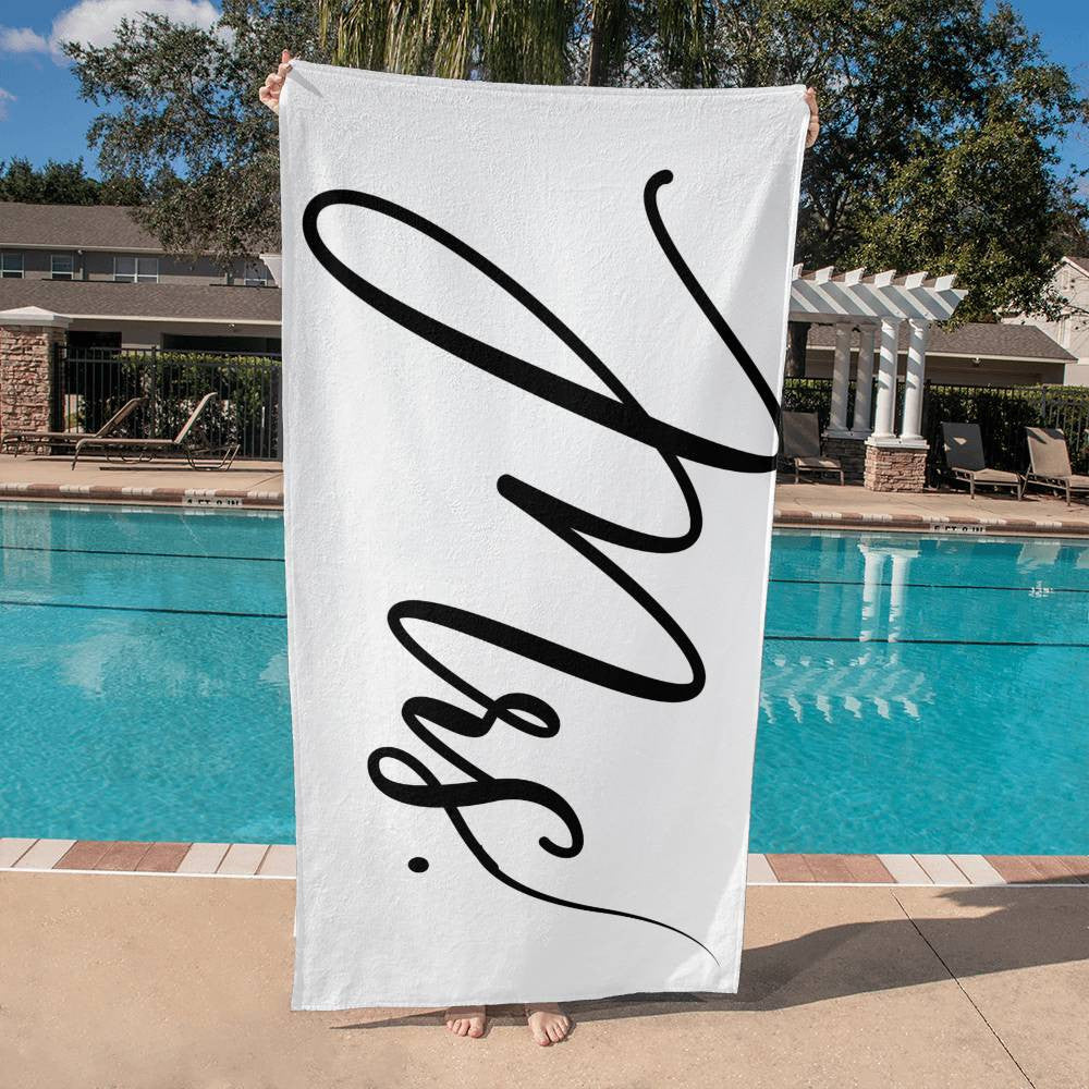 Mr. and Mrs Beach Towel | Wedding Gift