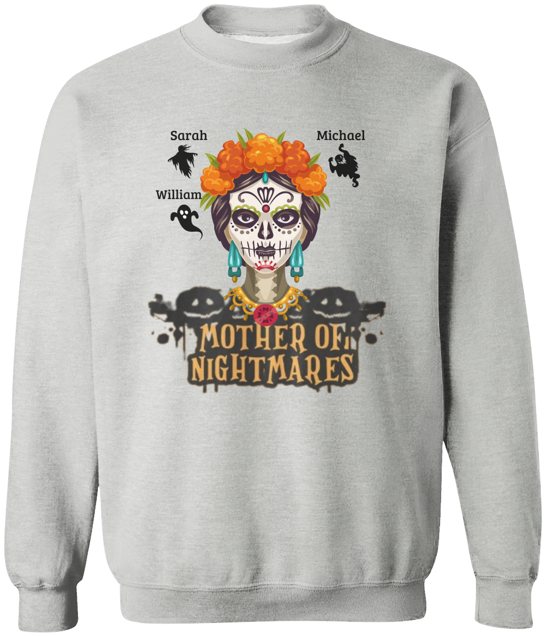Mother of Nightmares Halloween Sweatshirt – Personalized Mom Sweatshirt