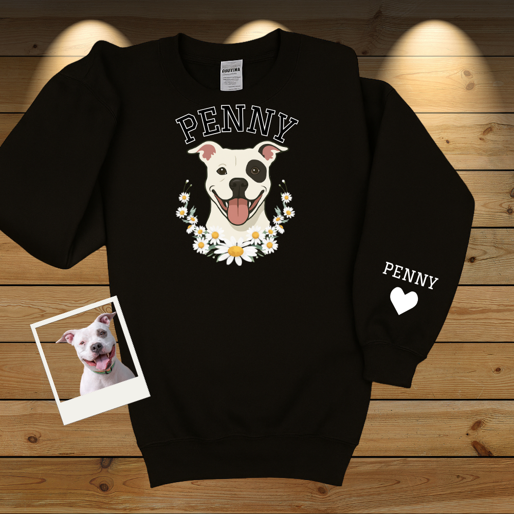 Custom Pet Crewneck Sweatshirt | Animal Lover's Gift