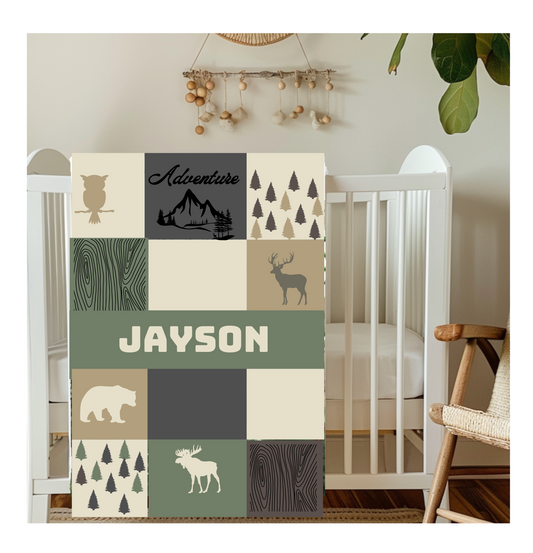 Personalized Baby Adventure Blankets 30x40 in. | Baby Shower Gift | Birthdays!