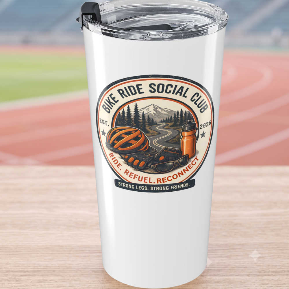 Bike Ride Social Club Shirt | Mountain Bike T-Shirt & Tumbler| Cycling Gift for Men & Women | Comfort Colors 1717 Tee | Cycling Club Apparel | Ride Refuel Reconnect
