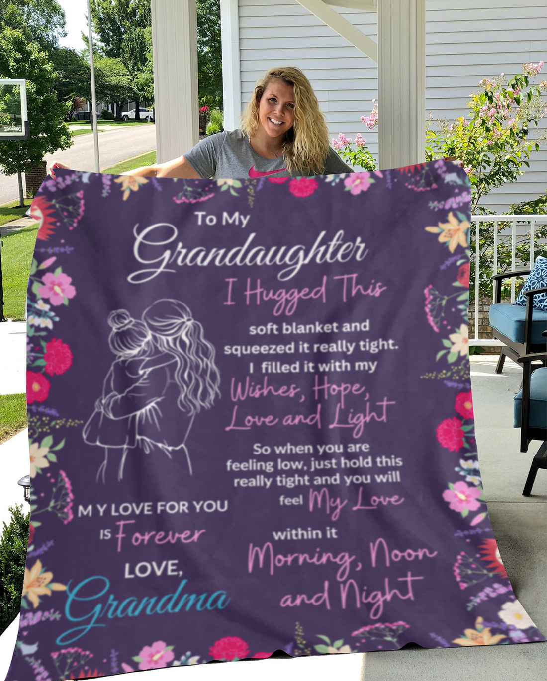 Granddaughter's Gift - Sweet Words Blanket