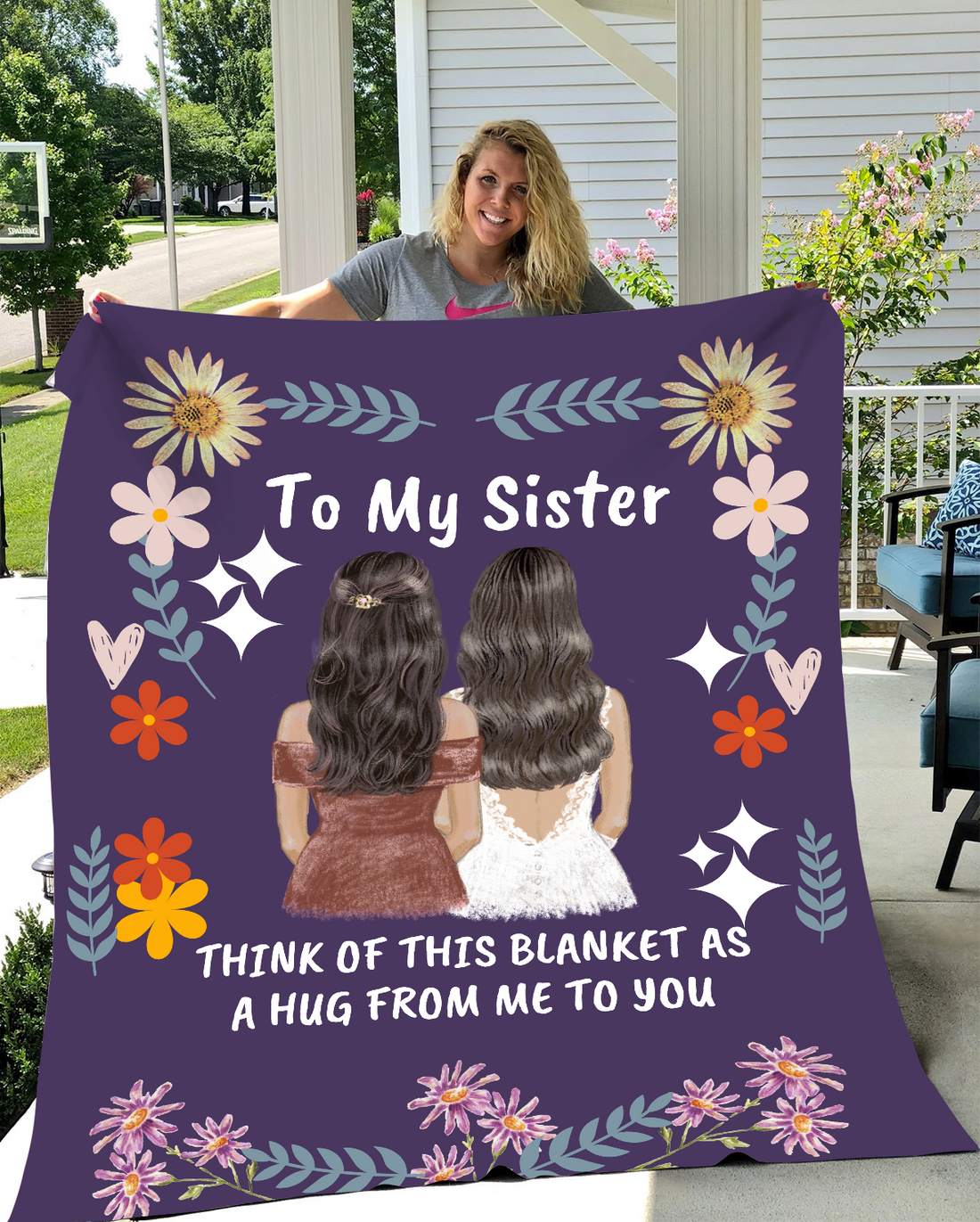To my Sister Premium Sherpa Blanket Throw 50X60