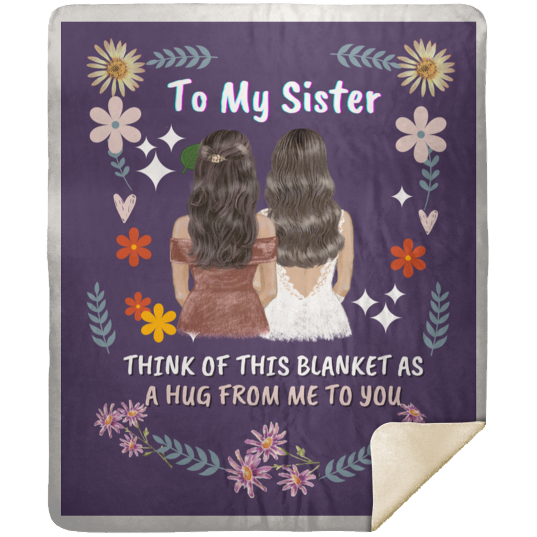 To my Sister Premium Sherpa Blanket Throw 50X60