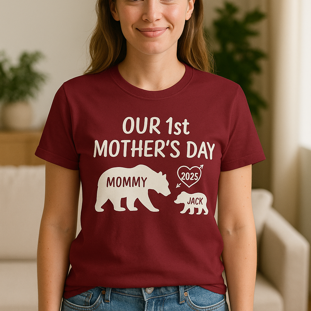 Our 1st Mother's Day Shirt, Custom With Names