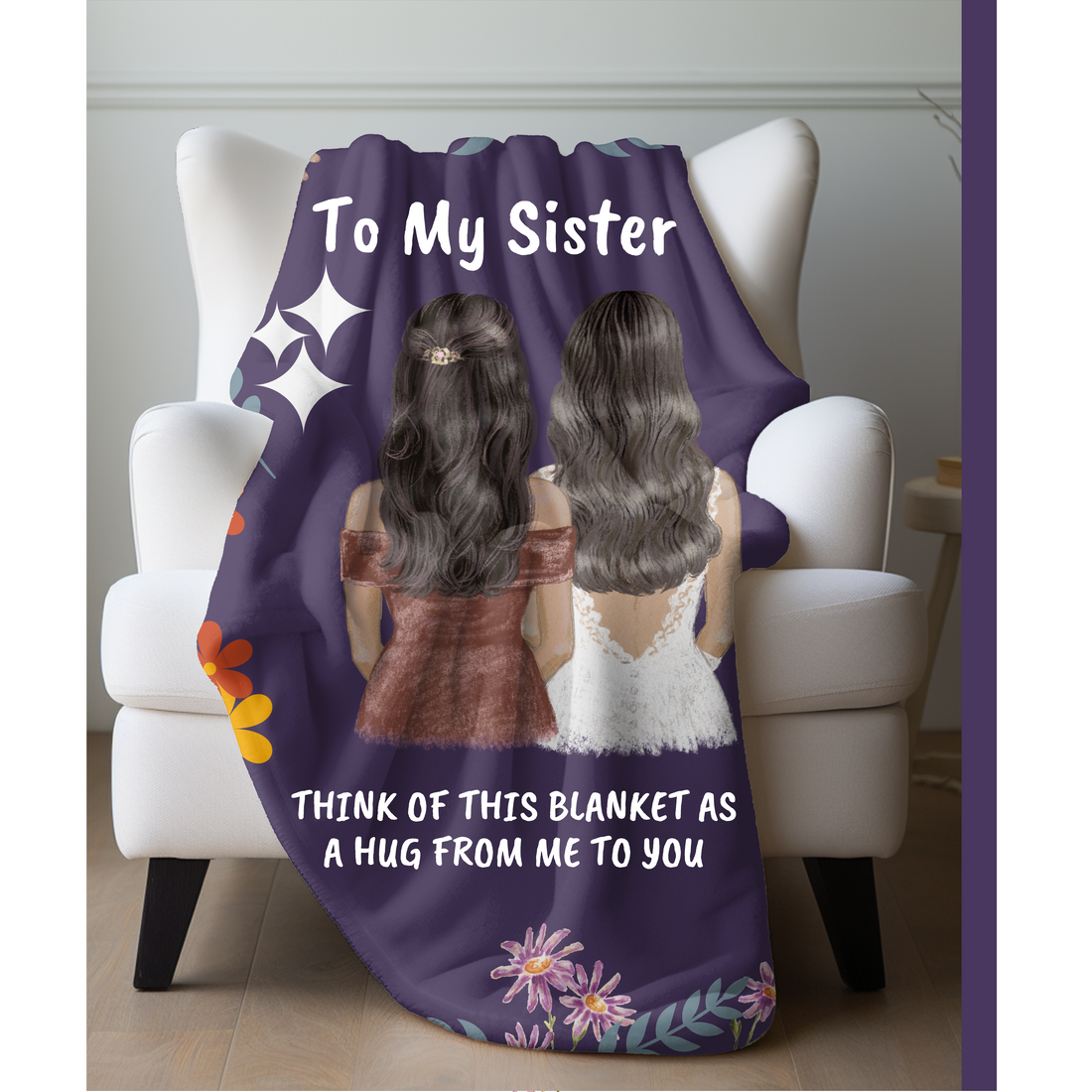 To my Sister Premium Sherpa Blanket Throw 50X60