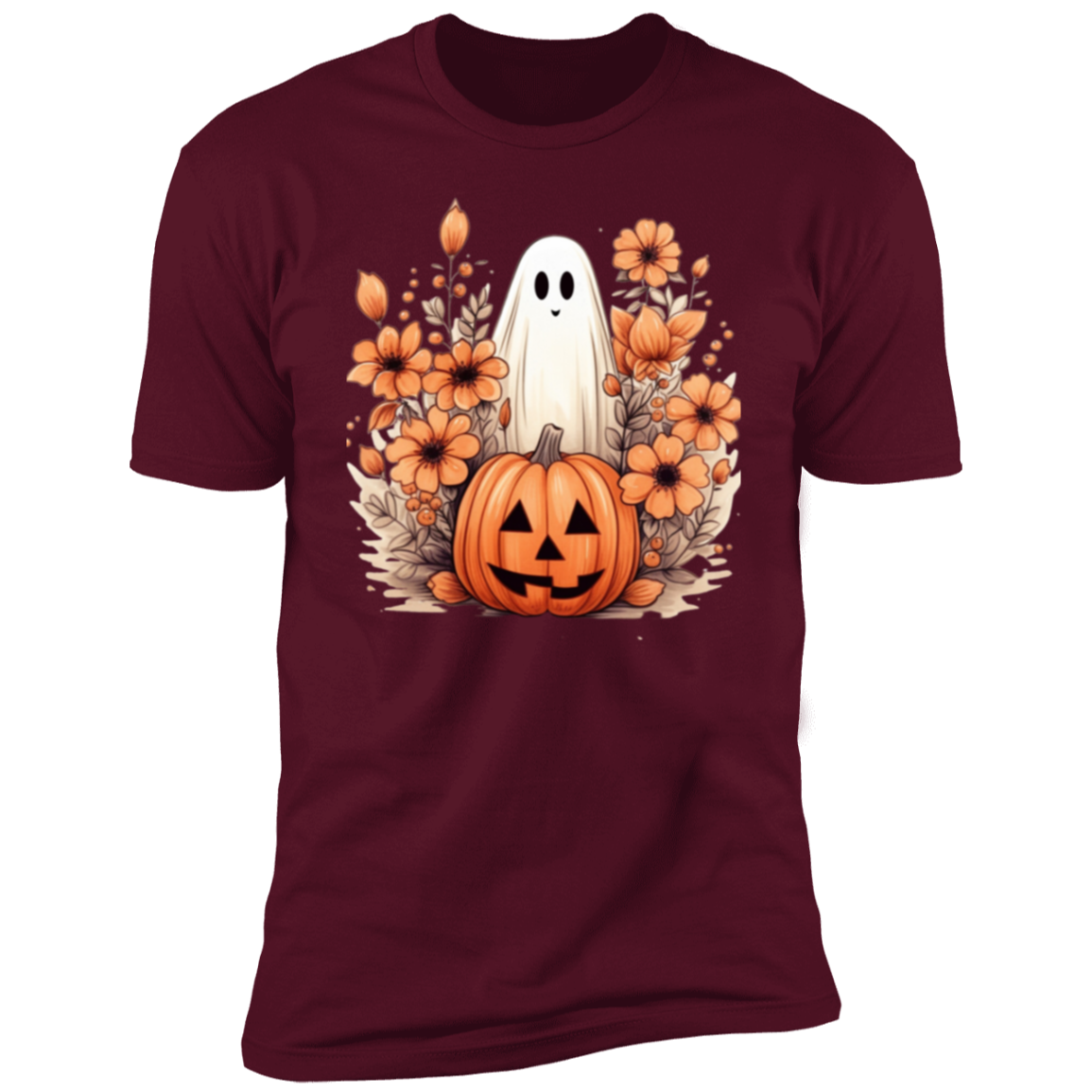 Retro Ghost Shirt, Vintage Floral Ghost Halloween Shirt, Cute Ghost T-Shirt