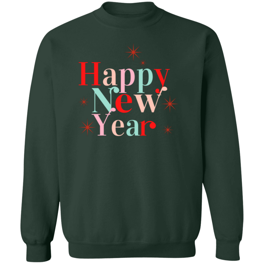 Holiday "Happy New Year" Pullover Sweatshirt