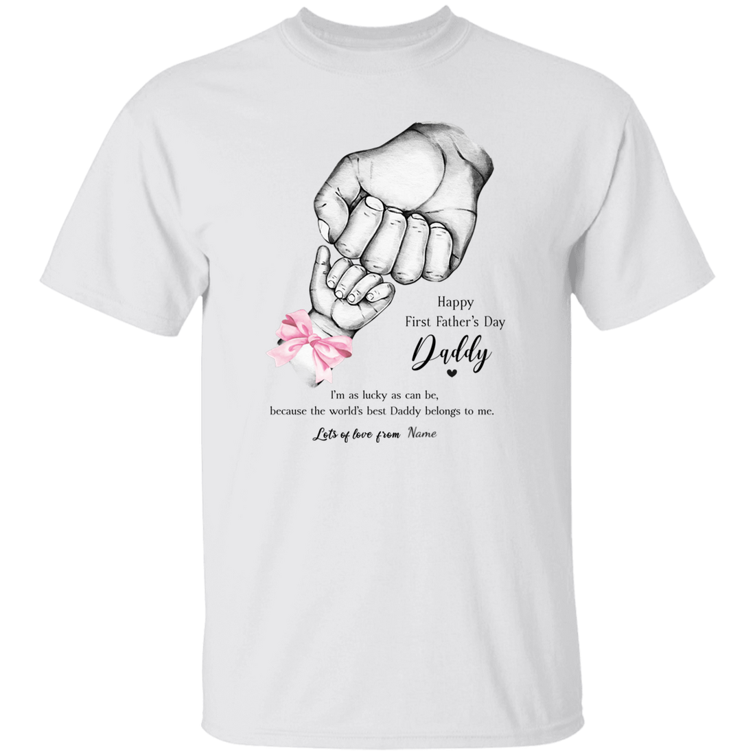 Personalized Daddy's First Father's Day Apparel