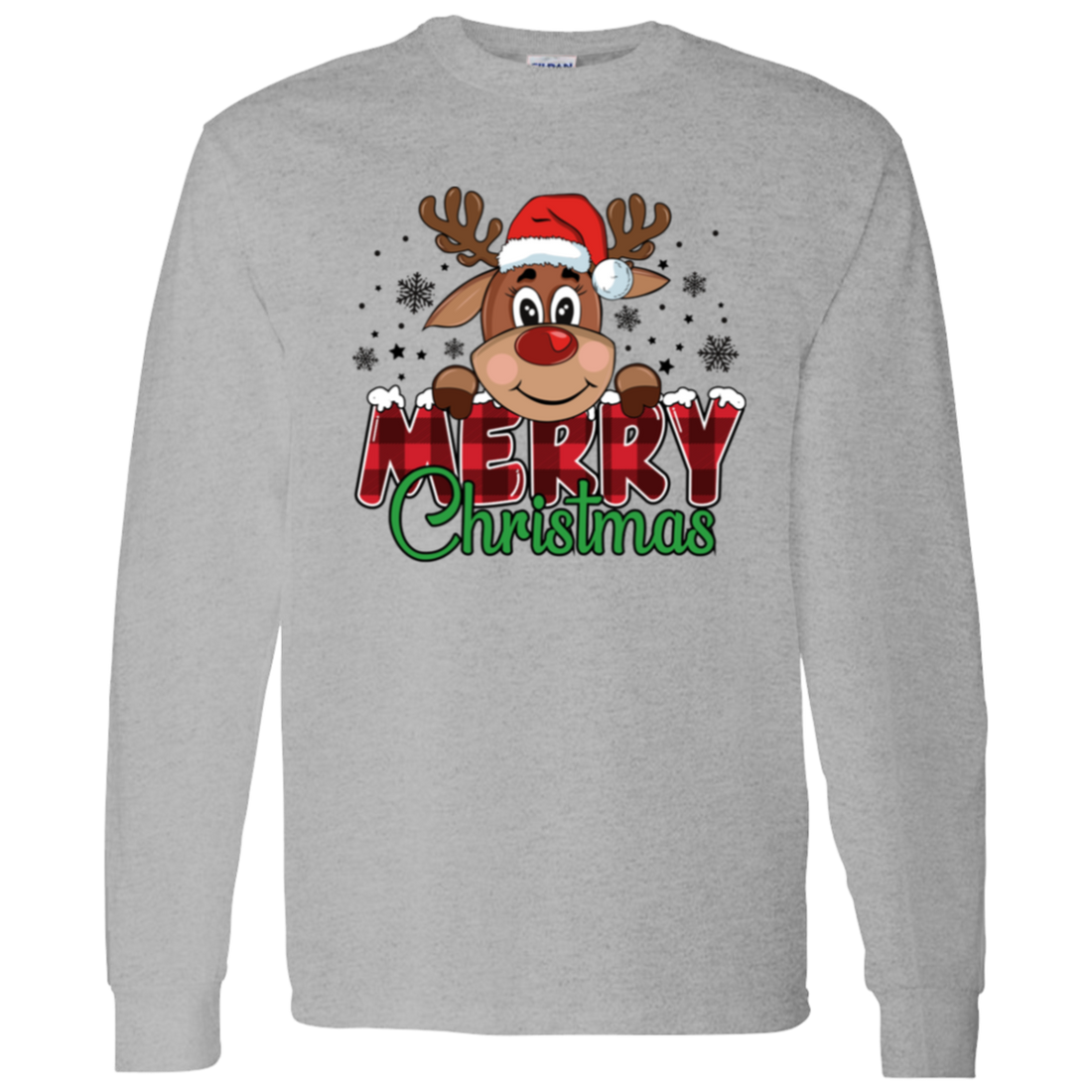 Funny Christmas Reindeer Adult Sweatshirt | Youth T-Shirt | Great Gift