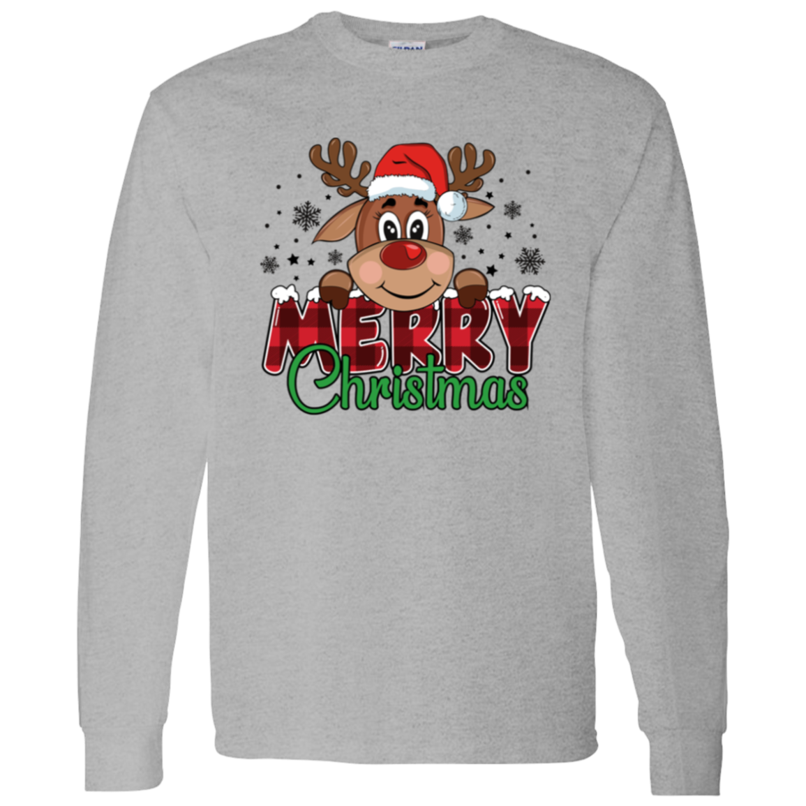 Funny Christmas Reindeer Adult Sweatshirt | Youth T-Shirt | Great Gift