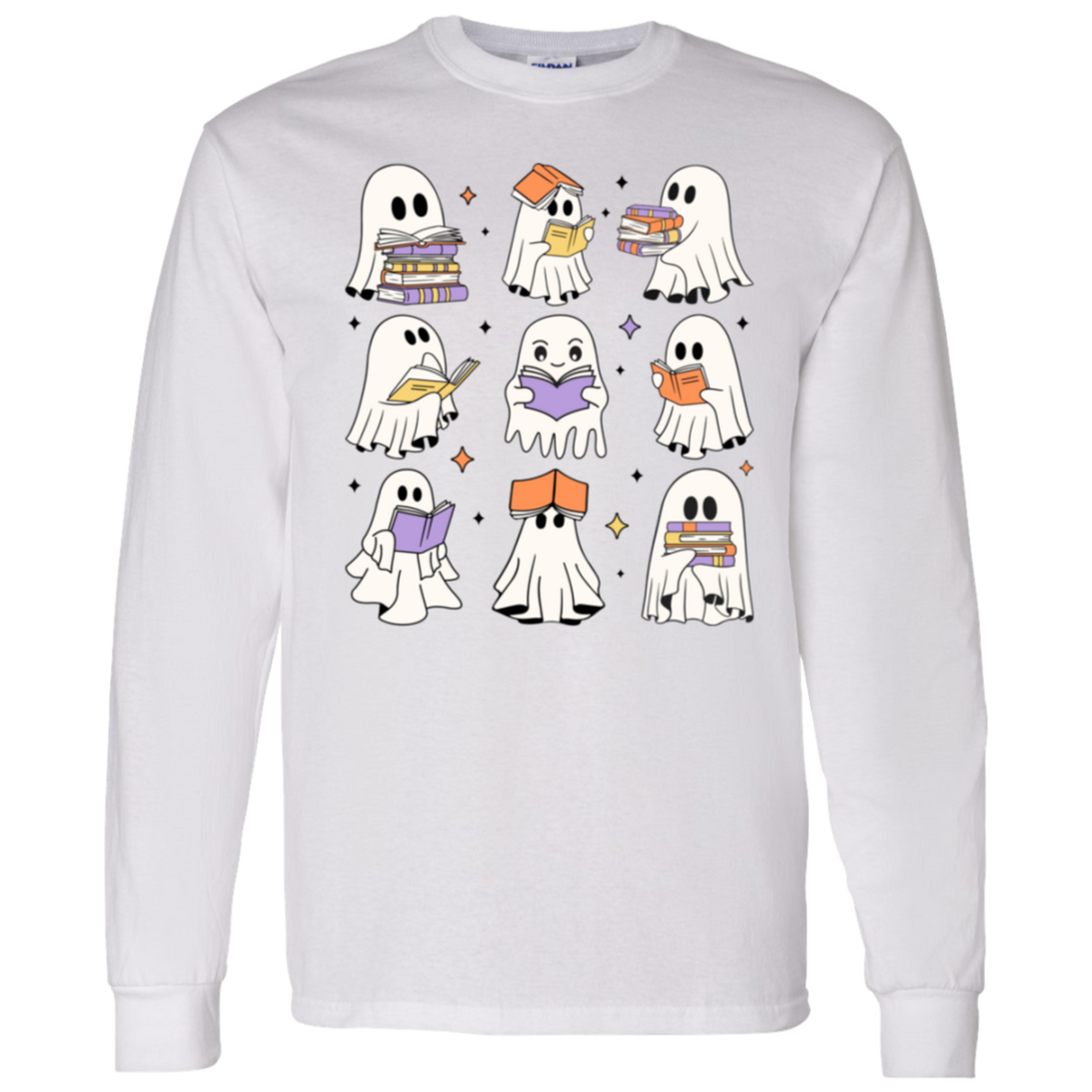 Retro Reading Ghost, Gift For Fall Lovers!